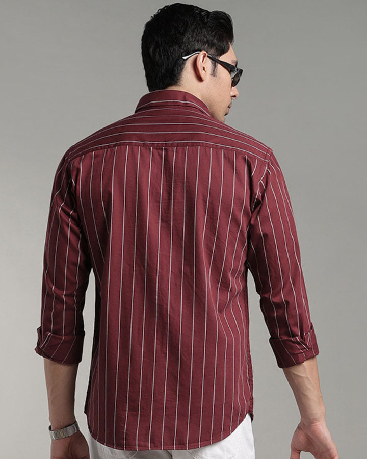 Mighty Maroon Stripes - Full-Stain Proof