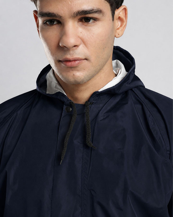 Matte Navy - Poncho Rain Jacket (Pant Not Included)