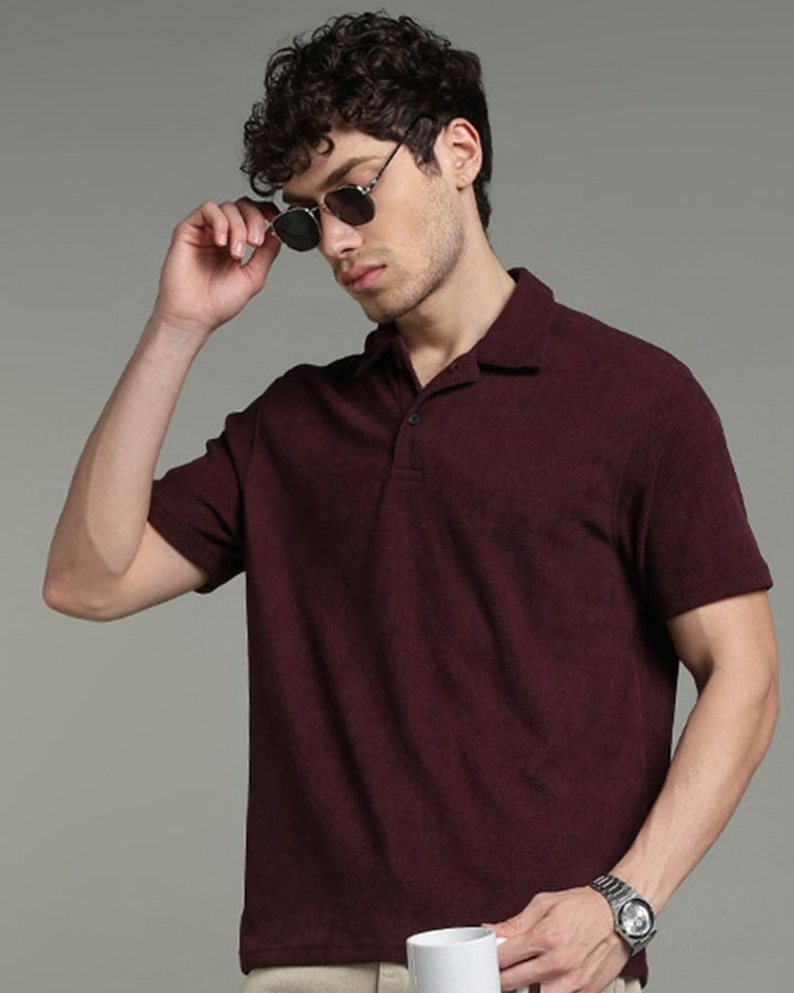 Dark Wine - Polo Tshirt