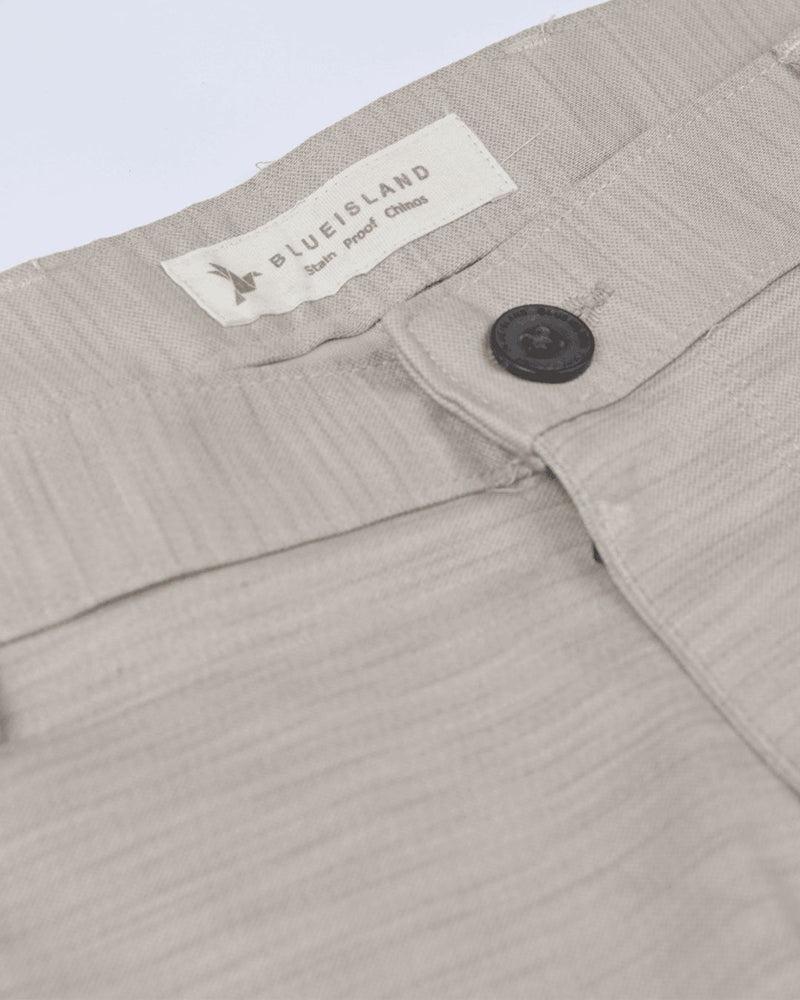Cream Stripes - 2 way stretch - COTTON PANT