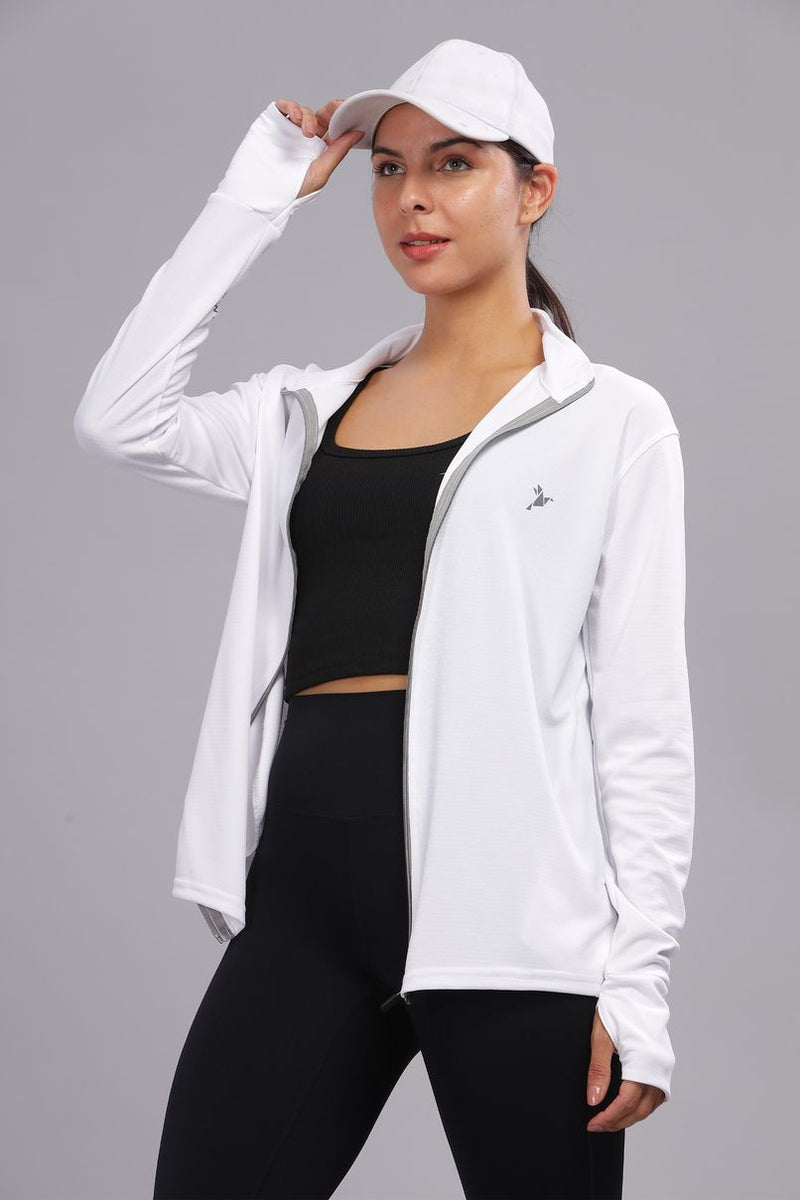 Pure White - Women's Sunblock Jacket