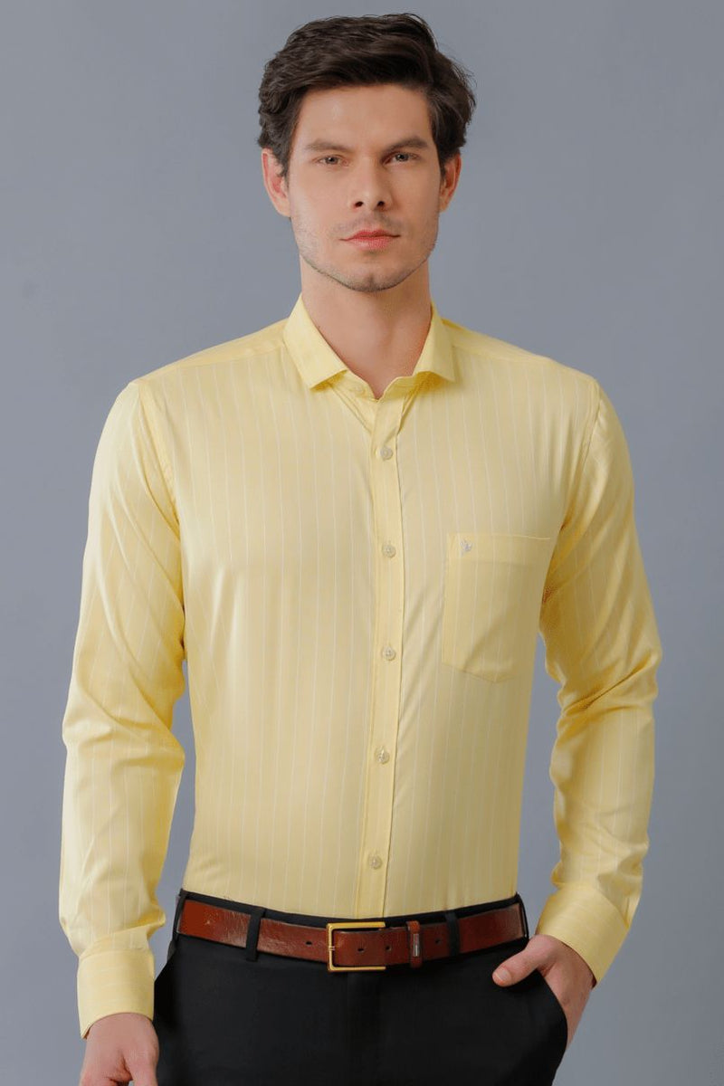 Yellow Mini Formal Stripes - Full-Stain Proof