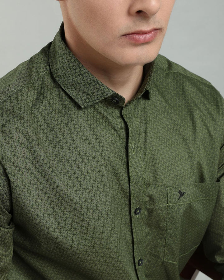 Army Green Print -Full-Stain Proof