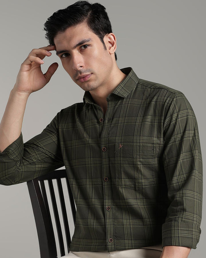 Jungle Green Multi Line Checks - Full-Stain Proof
