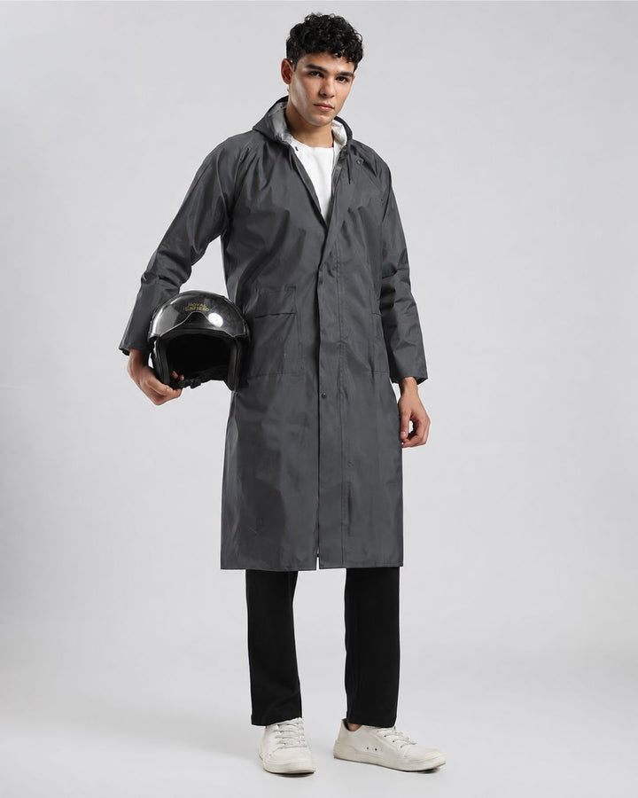 Charcoal Grey - Poncho Rain Jacket (Pant Not Included)