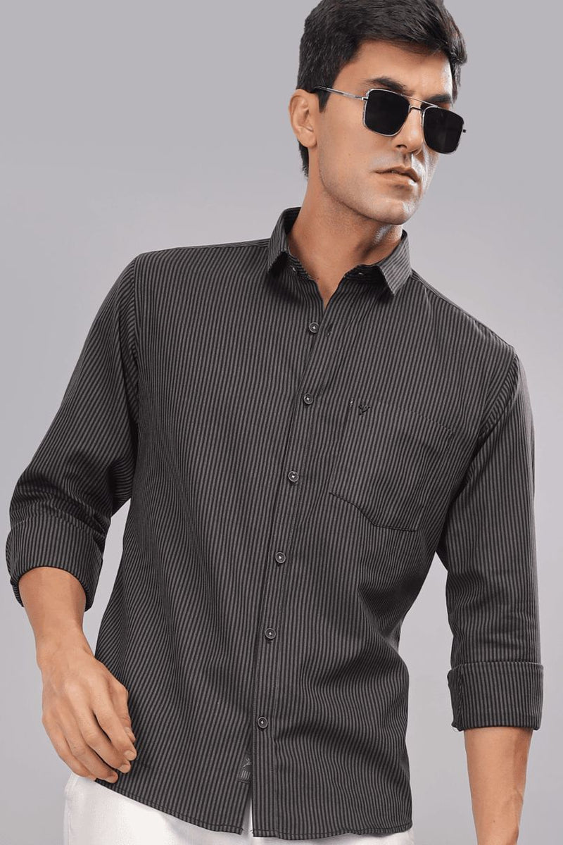 Black & Grey Formal Stripes - Full-Stain Proof