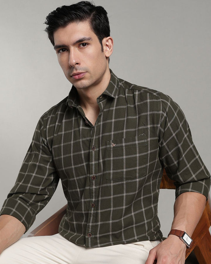 Dark Green Square Checks - Full-Stain Proof