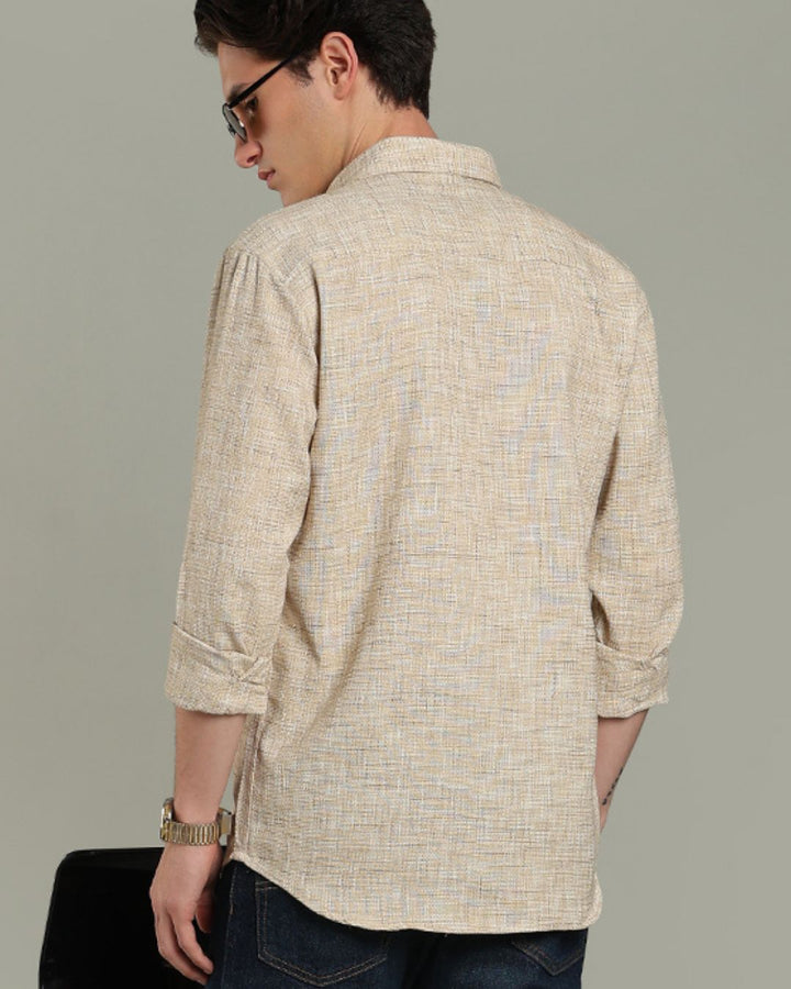 Beige Grain Print - Full-Stain Proof