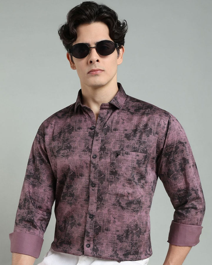 Dusty Pink Smoky Print -Full-Stain Proof