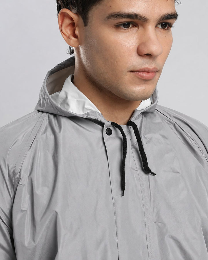 Silver Grey - Poncho Rain Jacket (Pant Not Included)