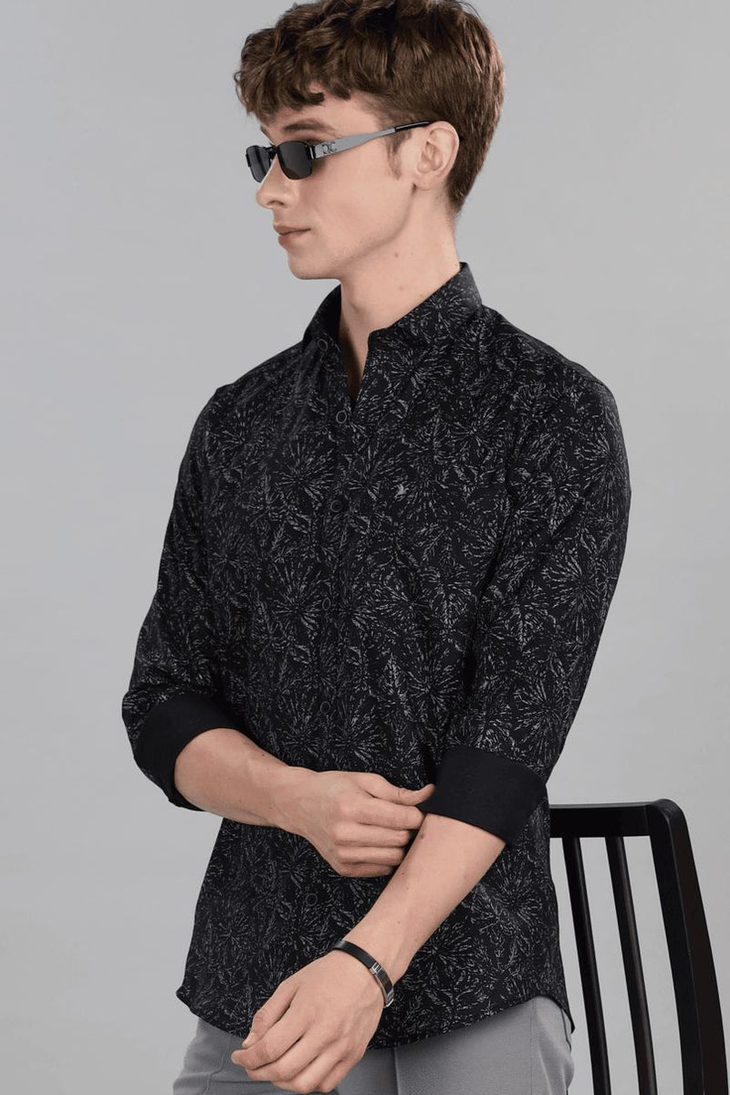 Fossil Black Print -Full-Stain Proof