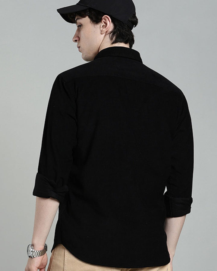 Black -Full-Corduroy Shirt