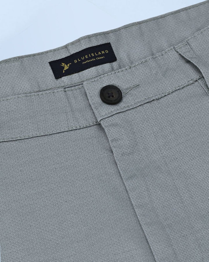 Grey Wave Printed - 2 way stretch - COTTON PANT