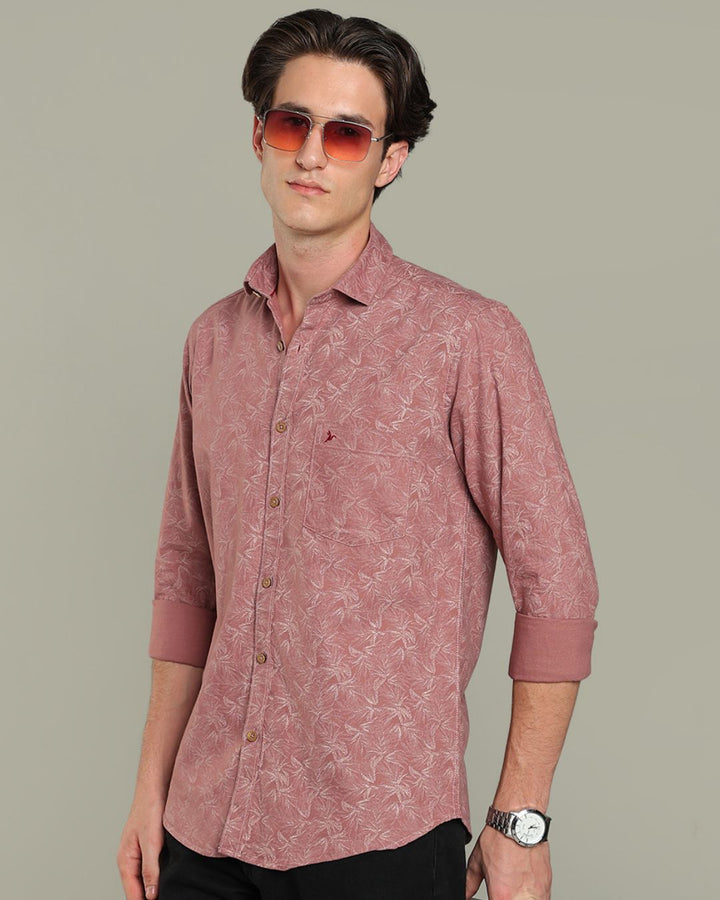 Dusty Rose Grass Print - Full-Stain Proof