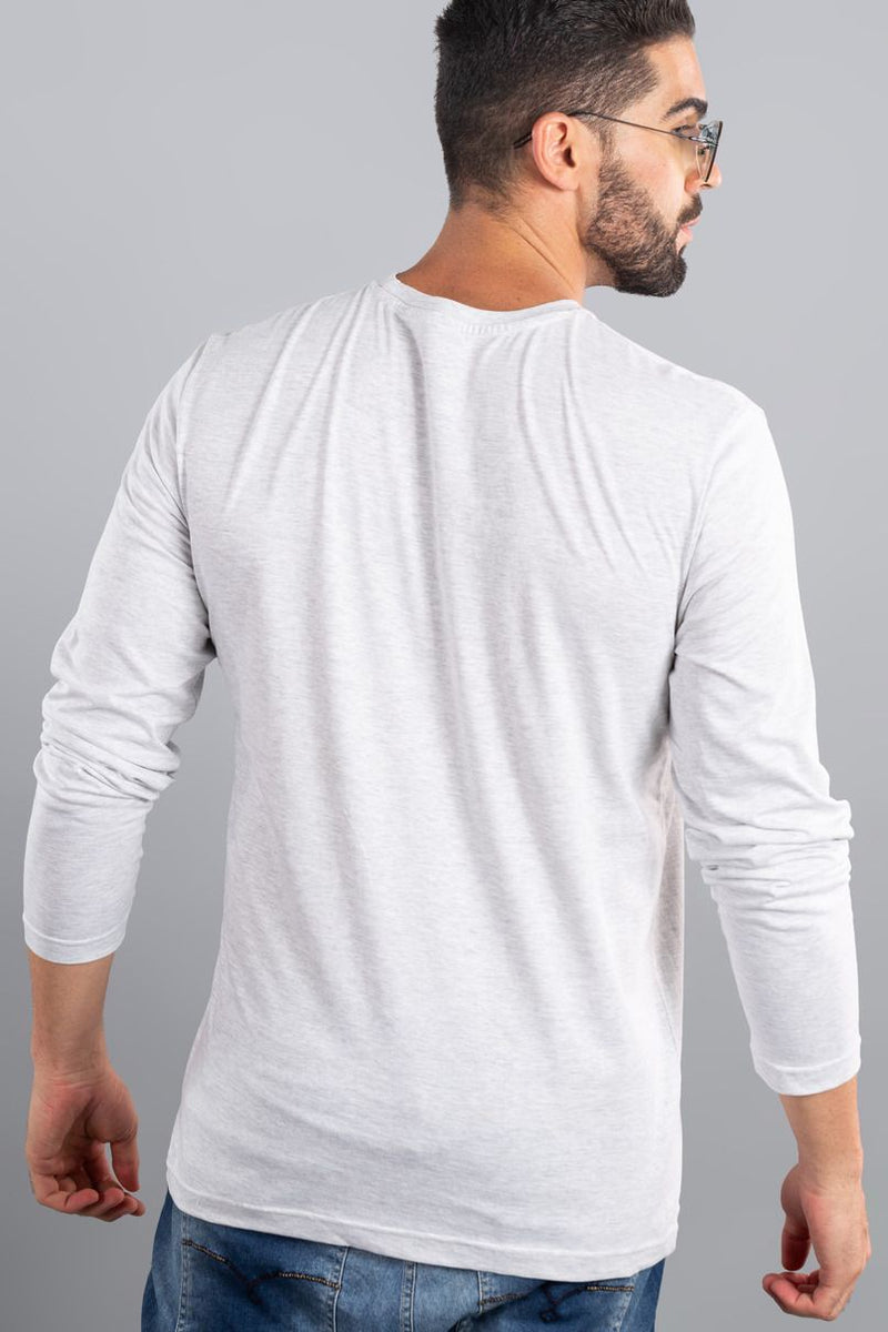 Dusty White - Full Sleeve TShirt - Stain Proof