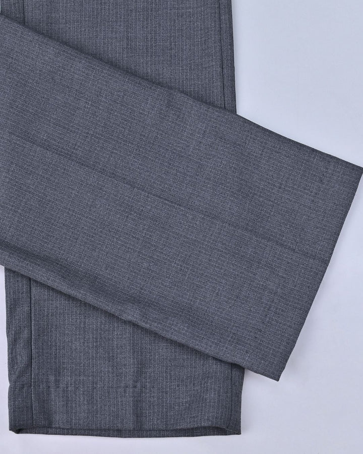 Silver Grey Mini Stripes - Wrinkle free Formal Pant