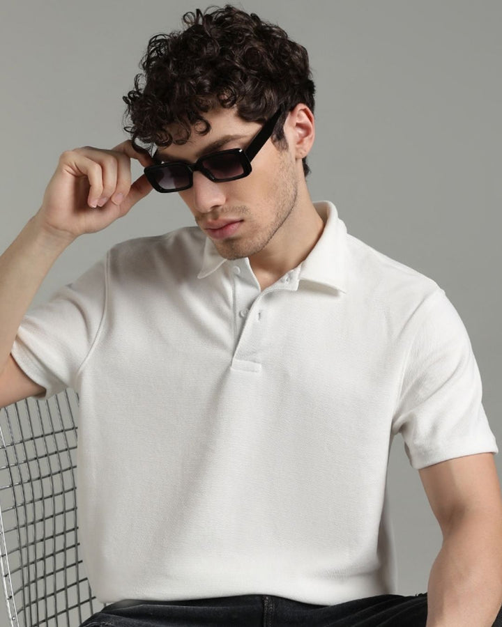 Pure White - Polo Tshirt