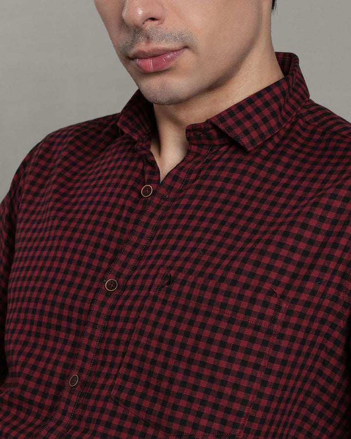 Red & Black Mini Checks - Full-Stain Proof