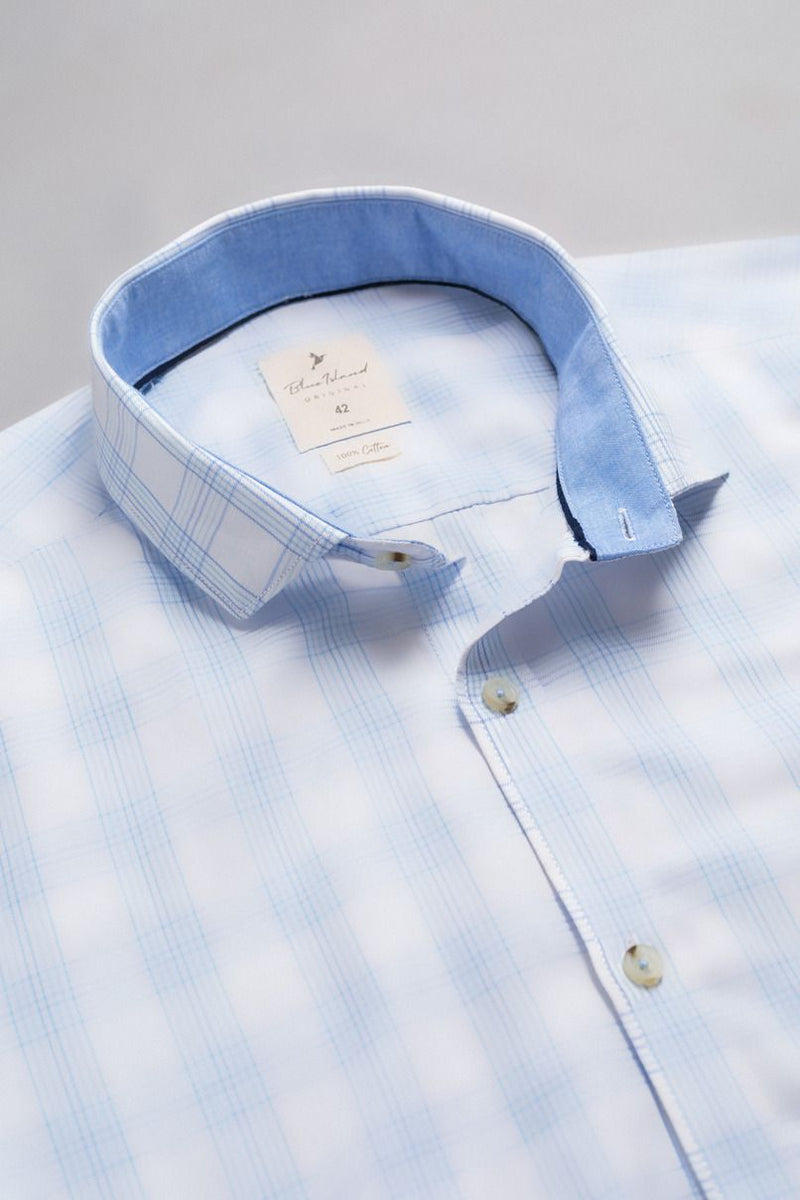 Classy White Checks - Full-Stain Proof