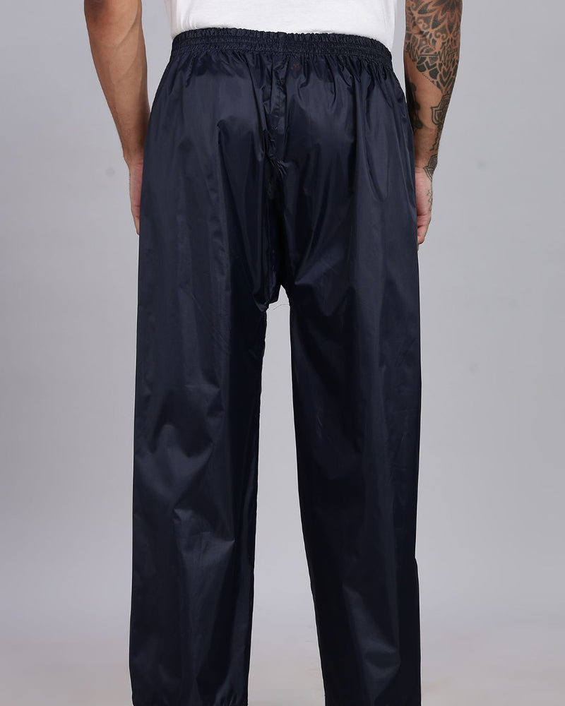 Navy Blue with Violet - Rain Jacket with Pant and Mobile Pouch