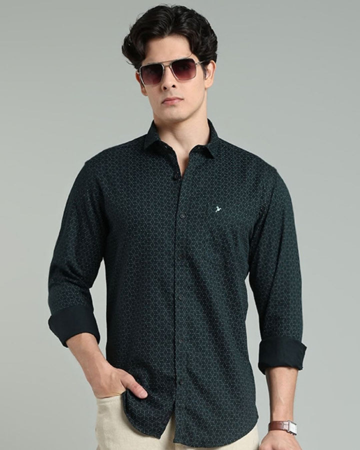 Dark Green Tri Print -Full-Stain Proof