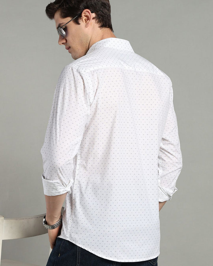 White Diamond Print -Full-Stain Proof