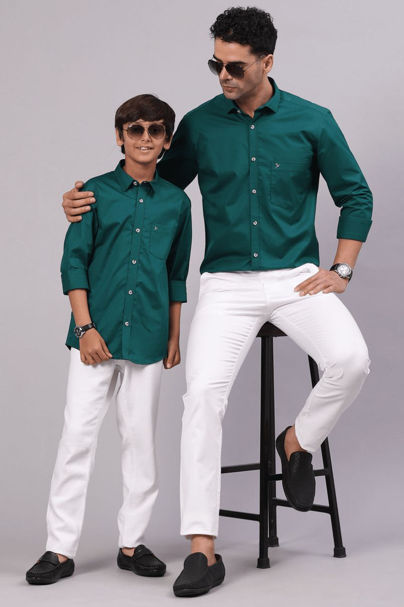 FATHER & SON - Royal Green Solid