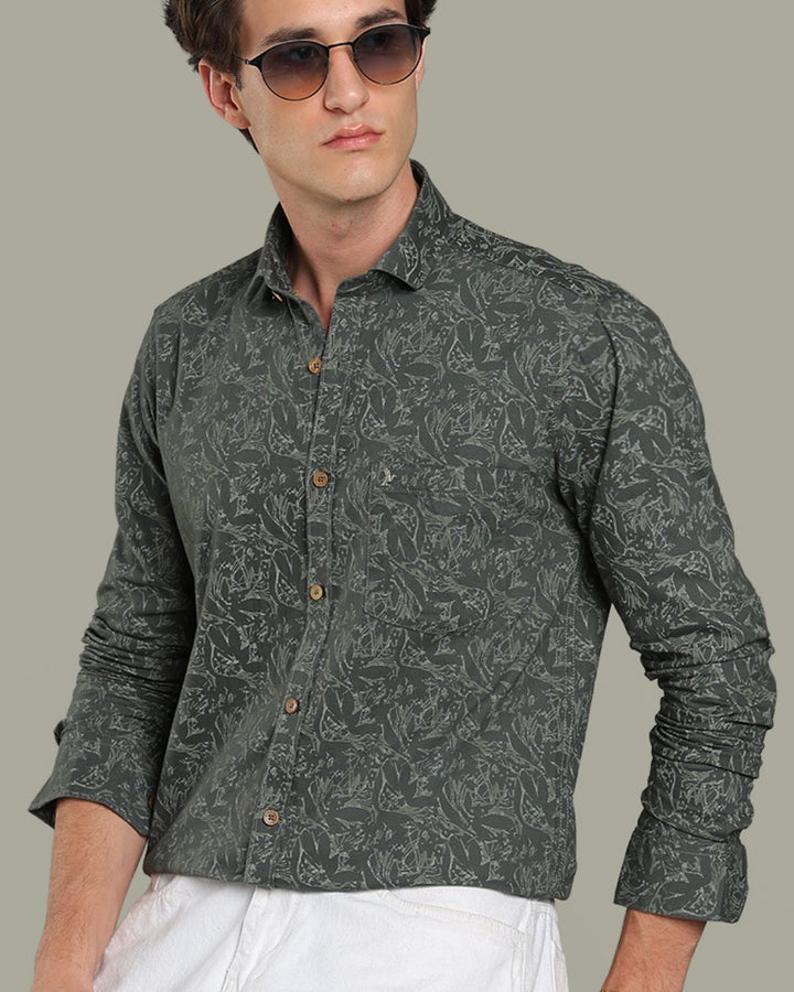 Green Village Print - Full-Stain Proof