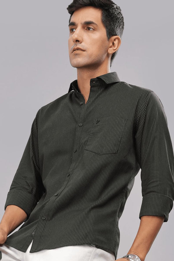 Green & Black Formal Stripes - Full-Stain Proof