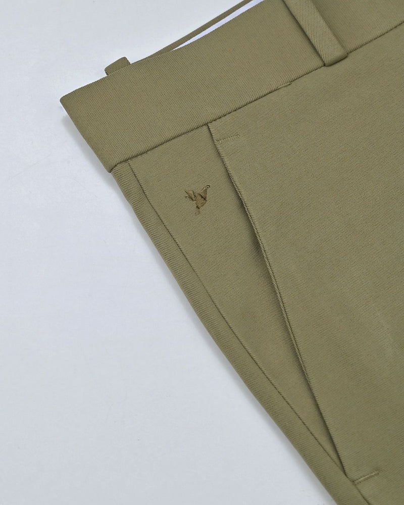 Khaki Green - Wrinkle free Formal Pant