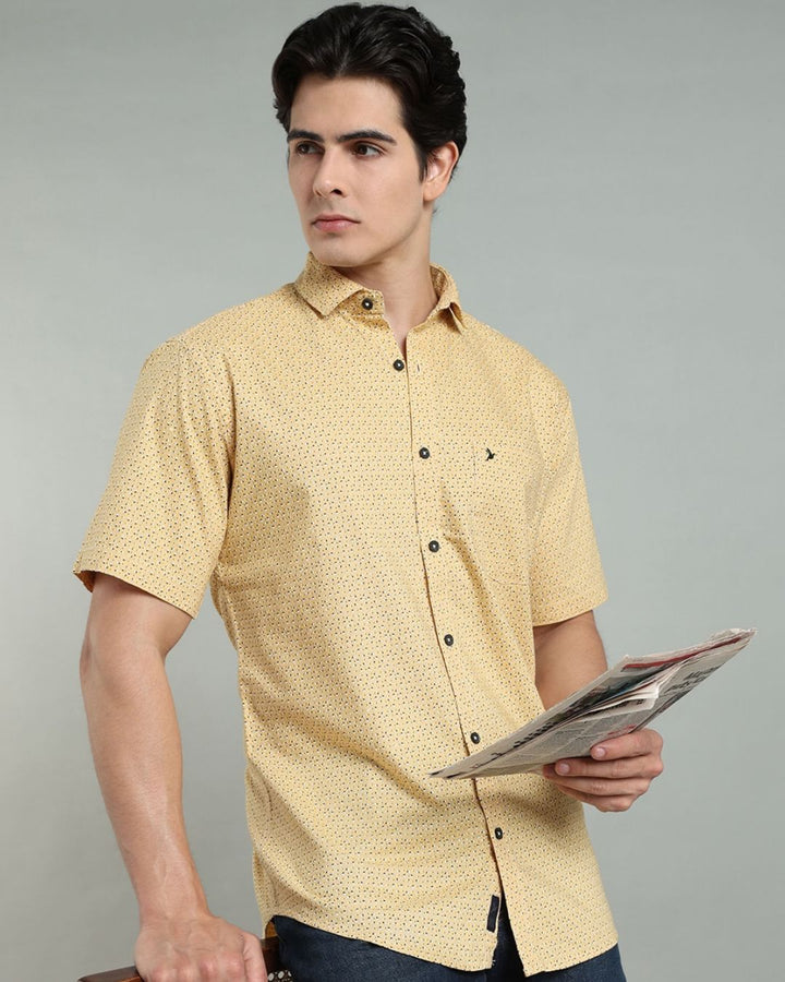 Yellow Print -Half-Stain Proof