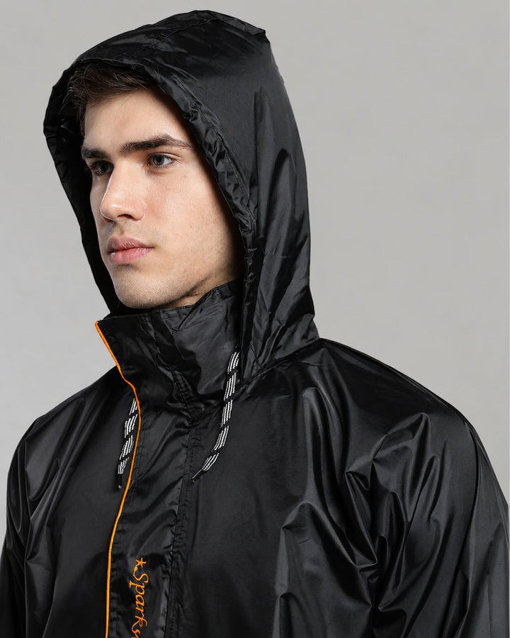 Sparker Black with Orange - Rain Jacket with Pant