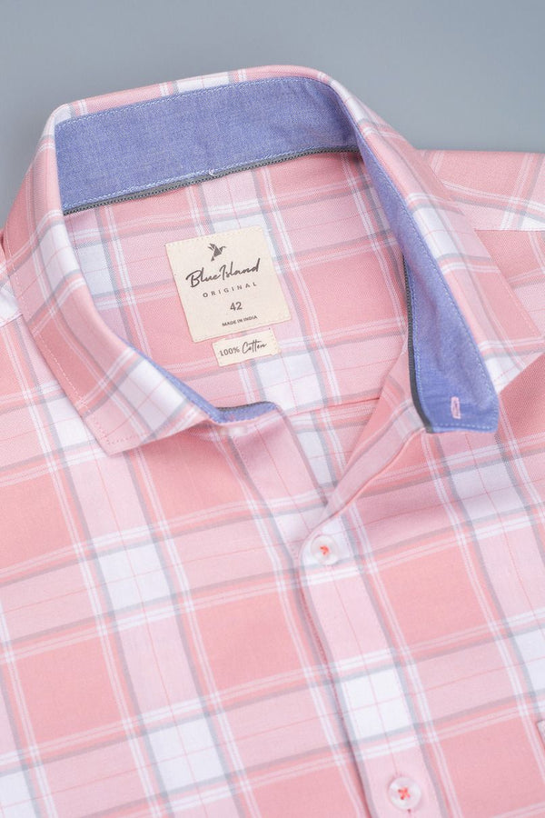 Baby Pink Checks - Full-Stain Proof