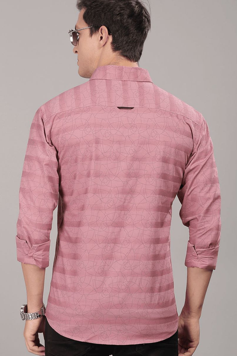 Dusty Pink Twisty Print -Full-Stain Proof