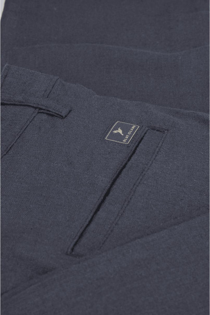 Grey Linen - 2 way stretch - COTTON PANT