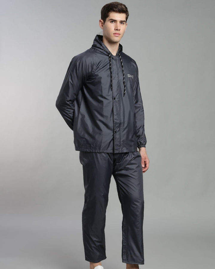 SNS Classic Grey - Rain Jacket with Pant