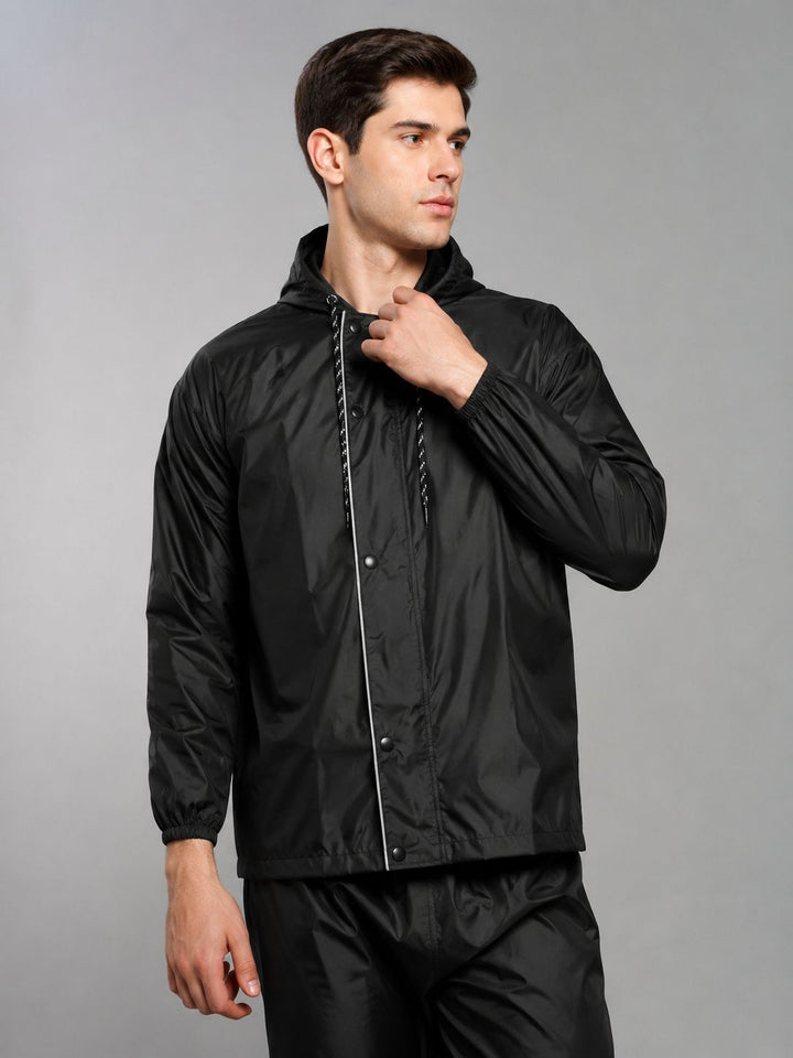 SNS Classic Black - Rain Jacket with Pant