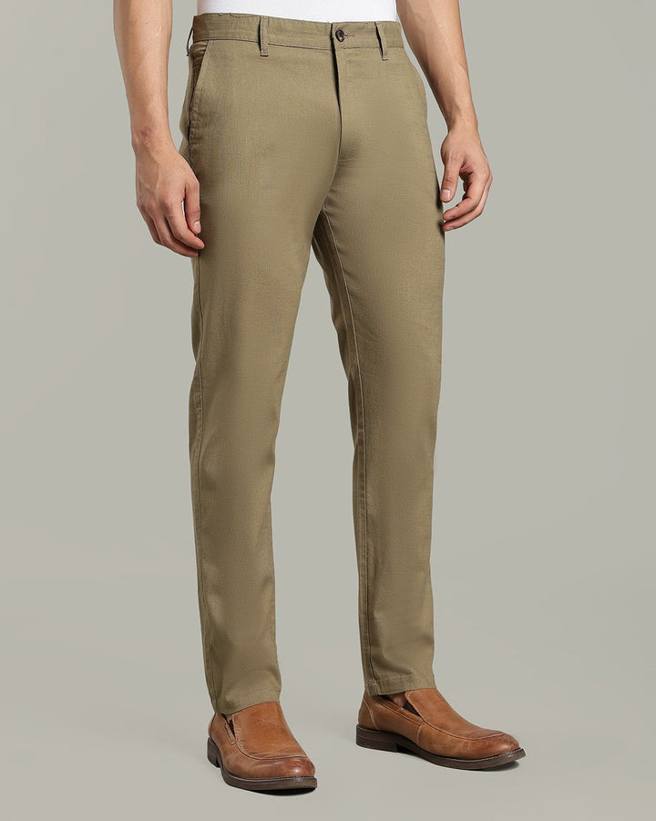 Olive Green - 2 way stretch - COTTON LINEN PANT