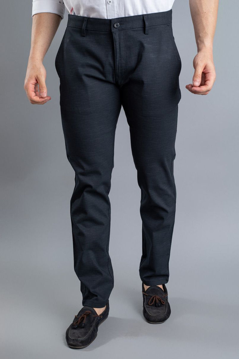 Black Stripes - 2 way stretch - COTTON PANT