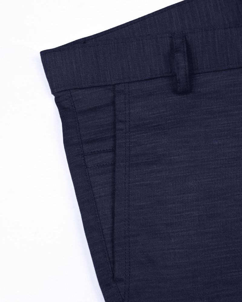 Navy Stripes - 2 way stretch - COTTON PANT