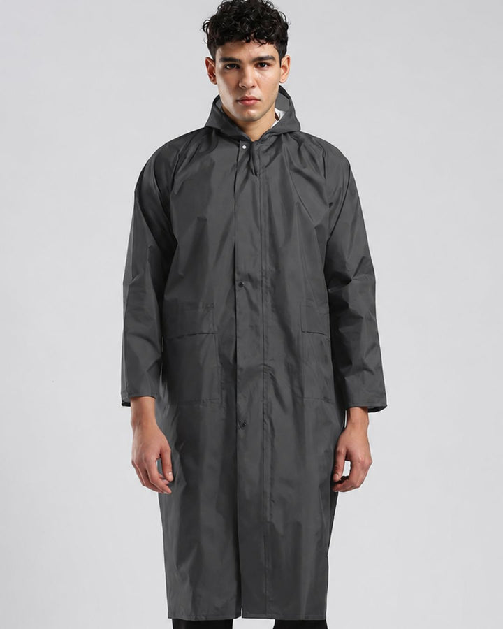 Charcoal Grey - Poncho Rain Jacket (Pant Not Included)