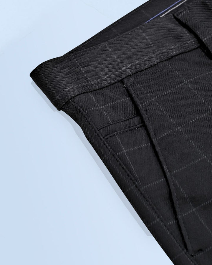 Black Box Checks - 2 way stretch - COTTON PANT