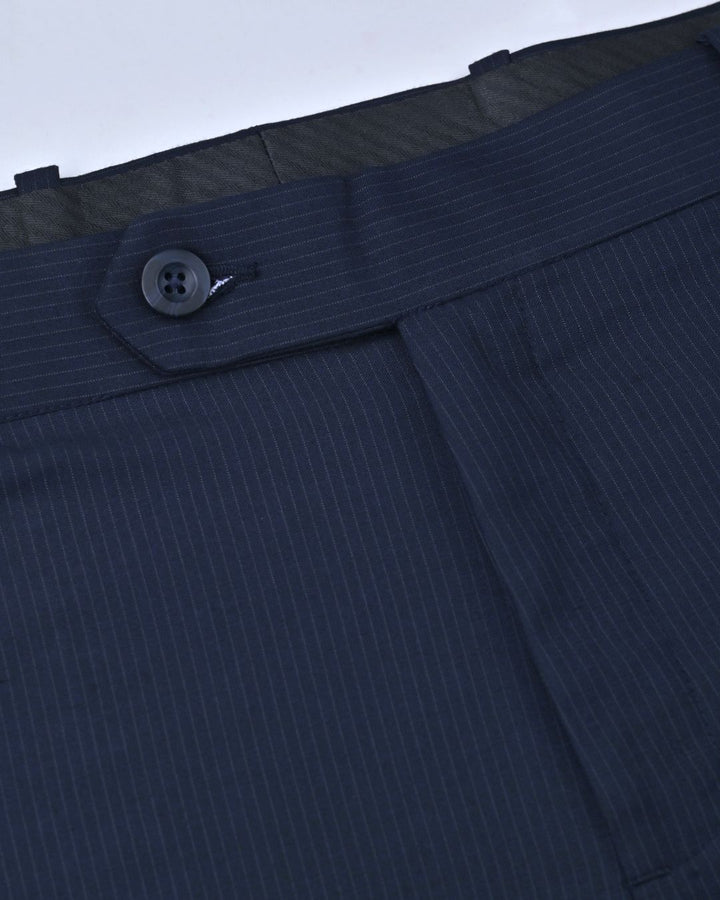 Navy Mini Stripes - Wrinkle free Formal Pant