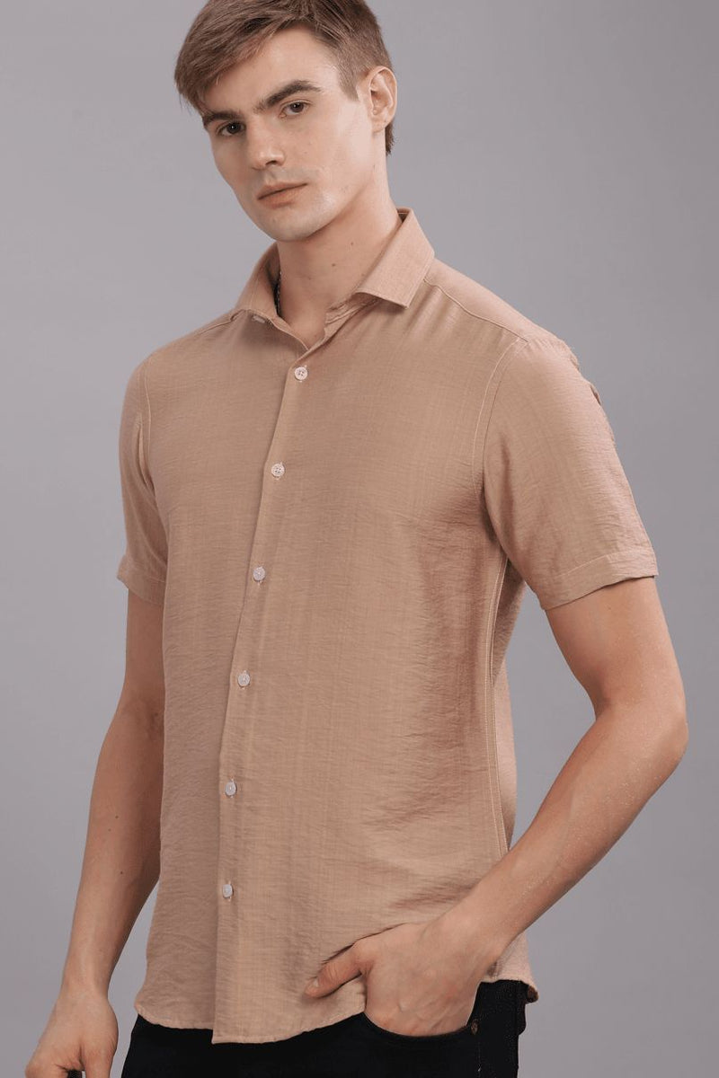 Peach Orange - Half Sleeve - Airlite Shirt