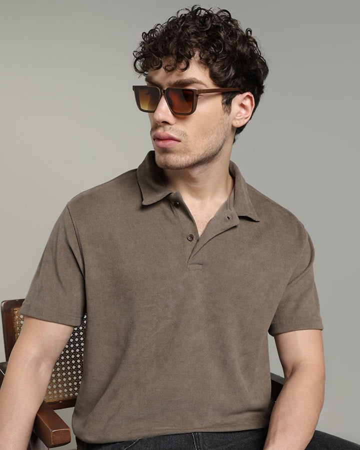 Taupe Brown - Polo Tshirt
