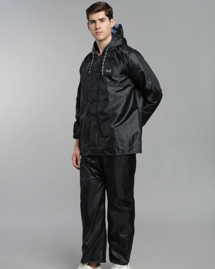 SNS Black - Rain Jacket with Pant