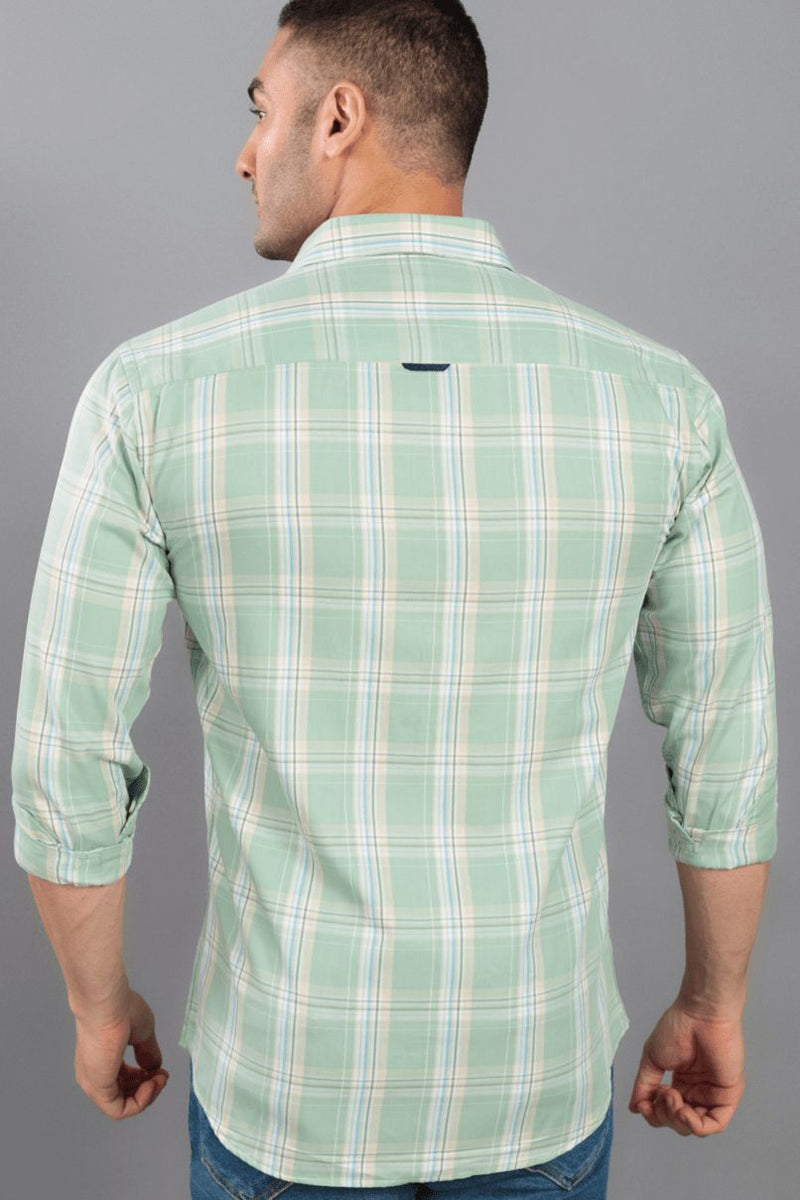 Sage Green Checks - Full-Stain Proof