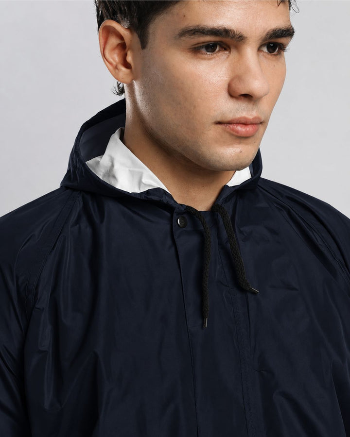 Matte Navy - Poncho Rain Jacket (Pant Not Included)