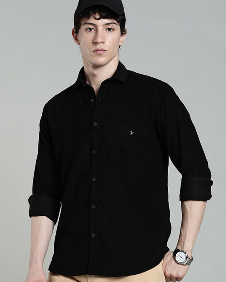 Black -Full-Corduroy Shirt