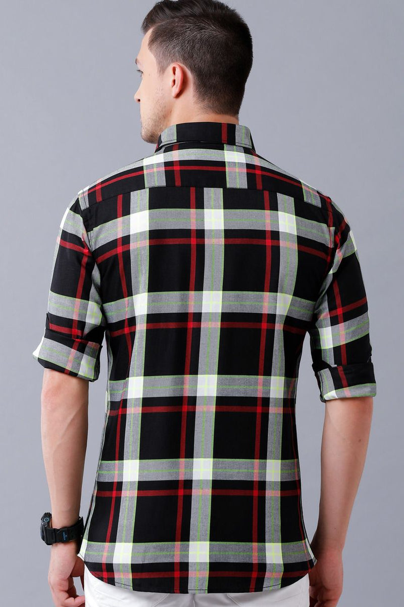 Black Flannel Checks - Full-Stain Proof